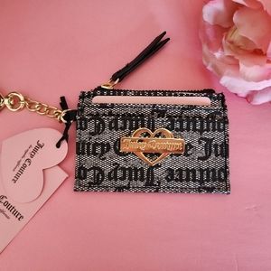 Juicy couture Black Beige Glam card case
